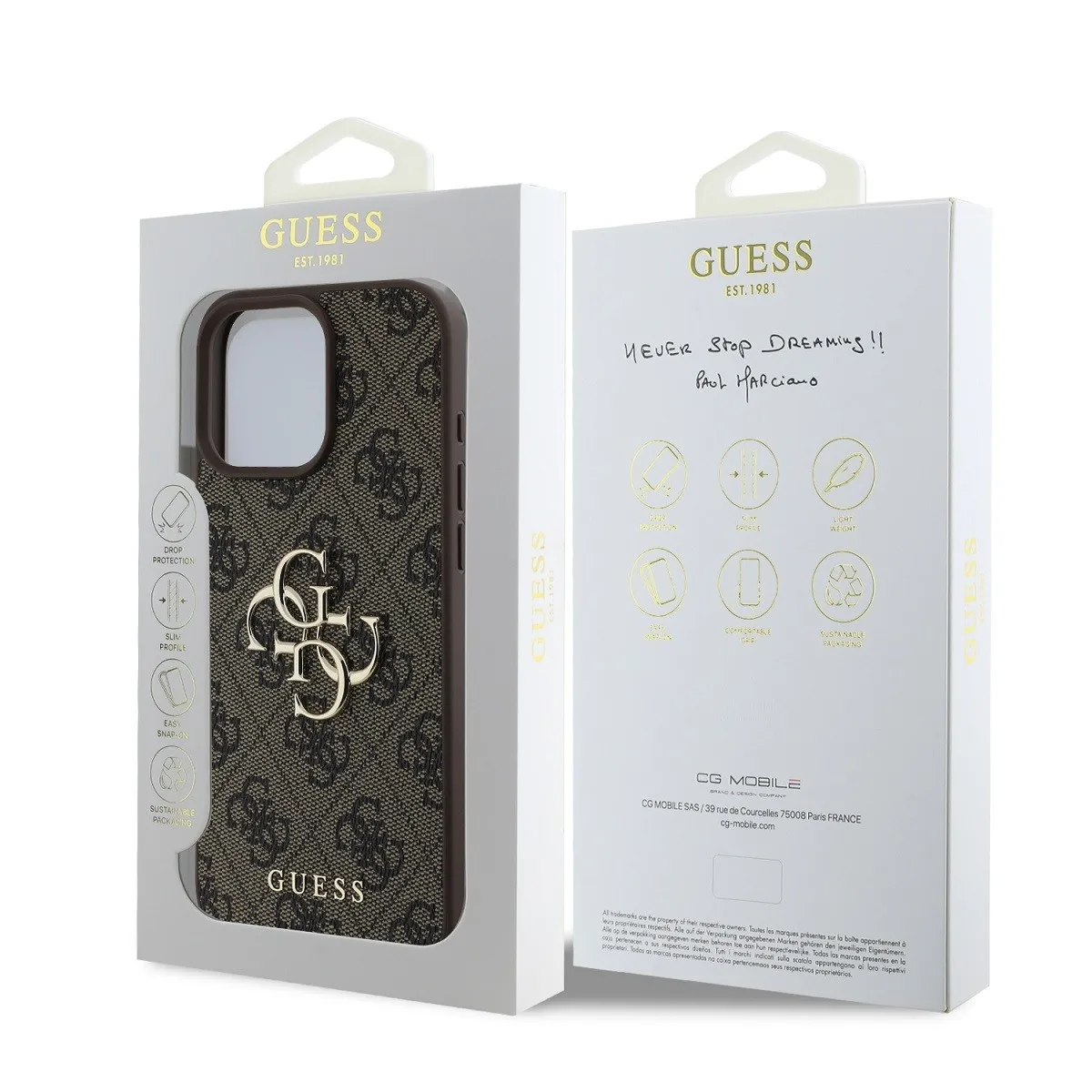 Guess 4g Big Logo Back Cover για iPhone 16 Pro Max - Καφέ – εικόνα 2