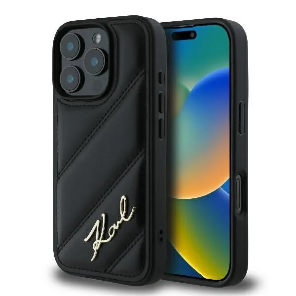 Karl Lagerfeld Back Cover για iPhone 16 Pro - Μαύρο