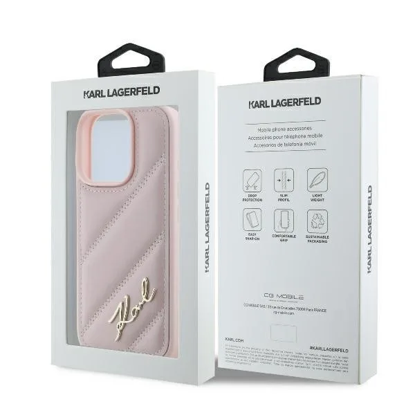 Karl Lagerfeld Back Cover για iPhone 16 Pro - Ροζ – εικόνα 2