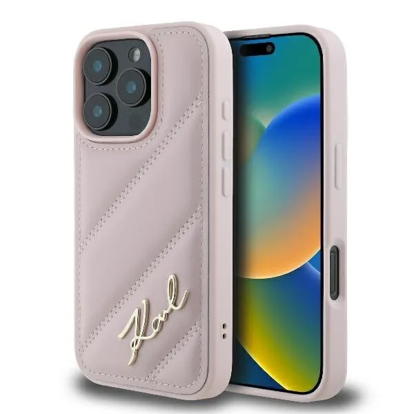 Karl Lagerfeld Back Cover για iPhone 16 Pro - Ροζ
