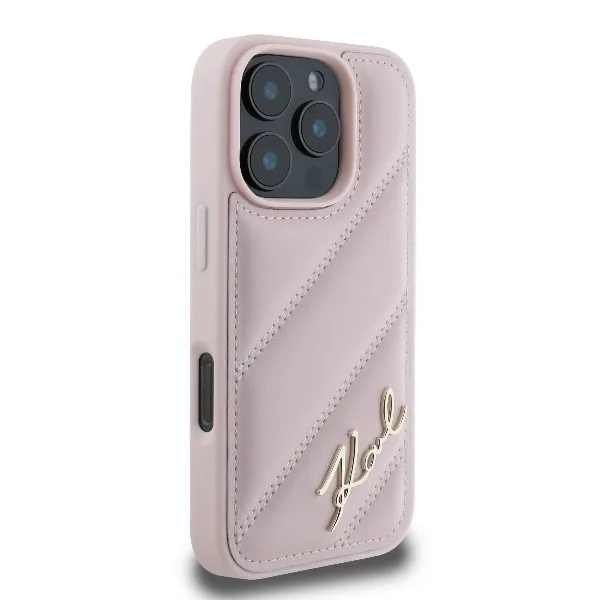 Karl Lagerfeld Back Cover για iPhone 16 Pro - Ροζ – εικόνα 5