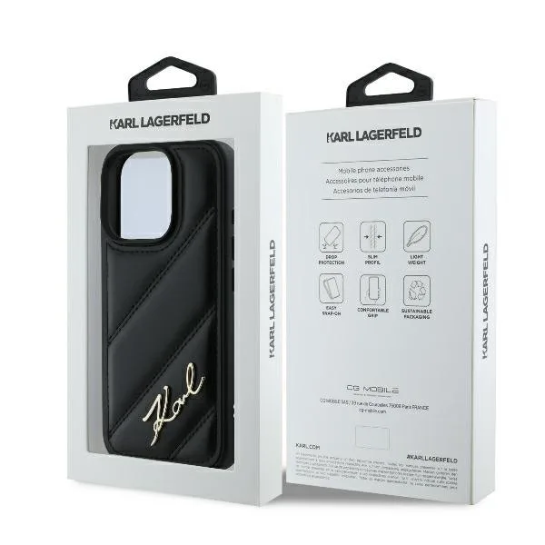 Karl Lagerfeld Back Cover για iPhone 16 Pro Μax - Μαύρο – εικόνα 2