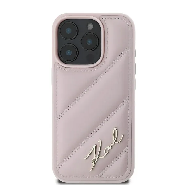 Karl Lagerfeld Back Cover για iPhone 16 Pro Max - Ροζ – εικόνα 4