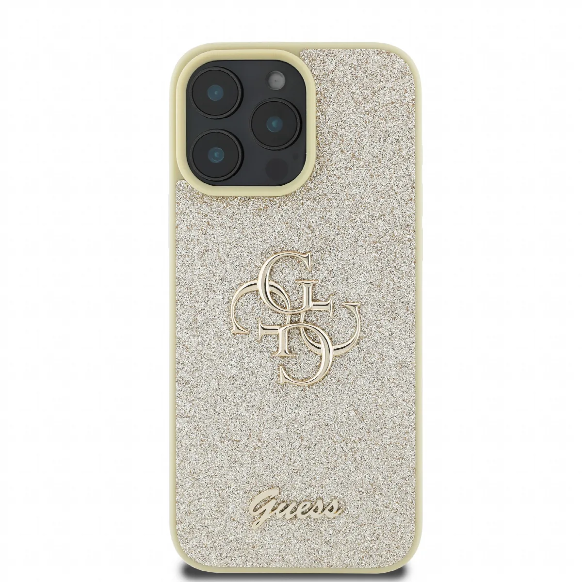 Guess Fixed Glitter Big 4G Logo Case Θήκη προστασίας από σιλικόνη – iPhone 16 Pro Χρυσό – GUHCP16LHG4SGD – εικόνα 4
