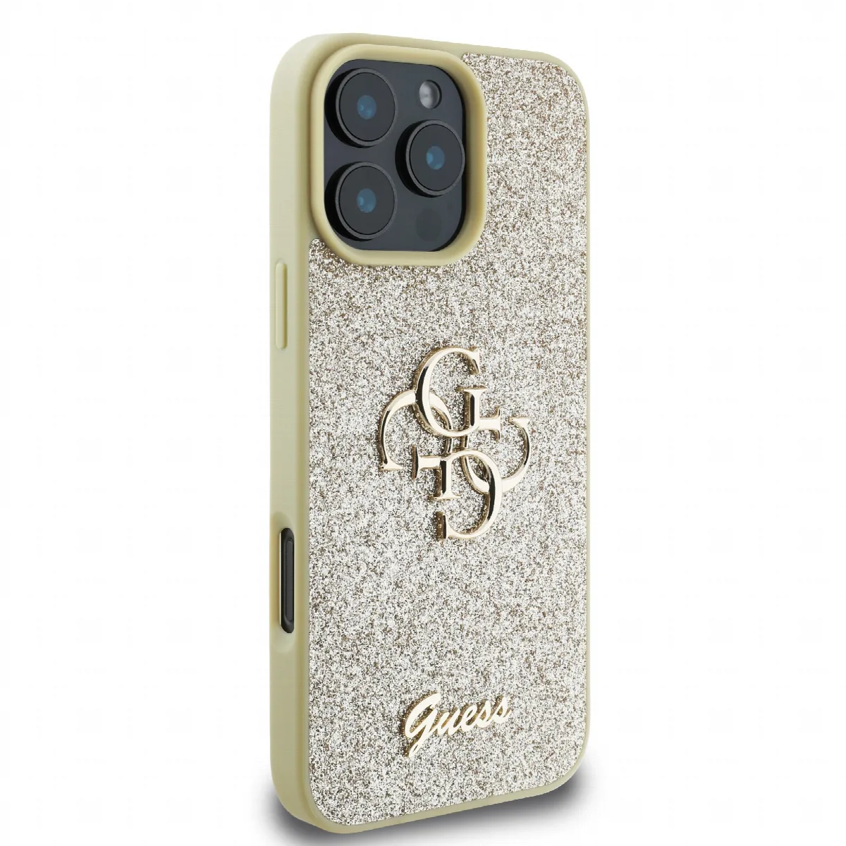 Guess Fixed Glitter Big 4G Logo Case Θήκη προστασίας από σιλικόνη – iPhone 16 Pro Χρυσό – GUHCP16LHG4SGD – εικόνα 2