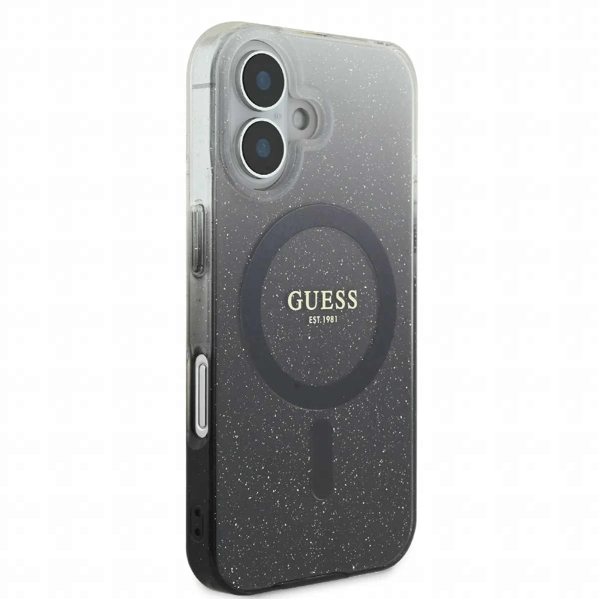 Guess Magsafe “Glitter Gradient” Hard Case Θήκη προστασίας από σκληρό πλαστικό – iPhone 16 Μαύρο – GUHMP16SHGRCELK – εικόνα 2