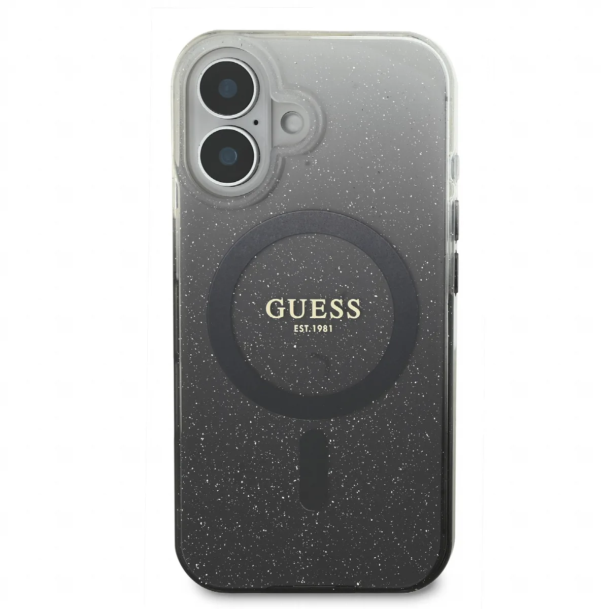 Guess Magsafe “Glitter Gradient” Hard Case Θήκη προστασίας από σκληρό πλαστικό – iPhone 16 Μαύρο – GUHMP16SHGRCELK – εικόνα 4