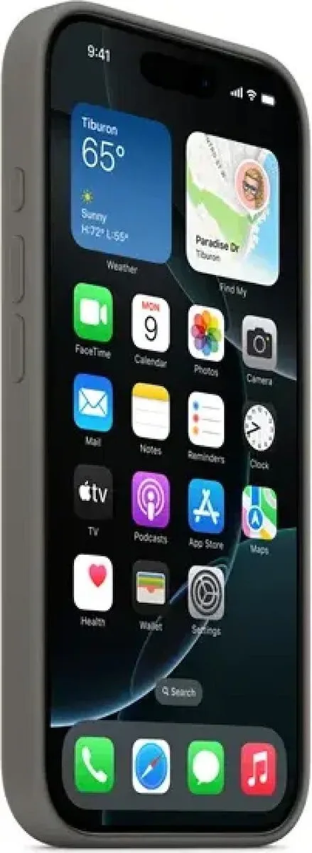 Apple Silicone Case with MagSafe Back Cover για iPhone 16 Pro - Stone Gray – εικόνα 2
