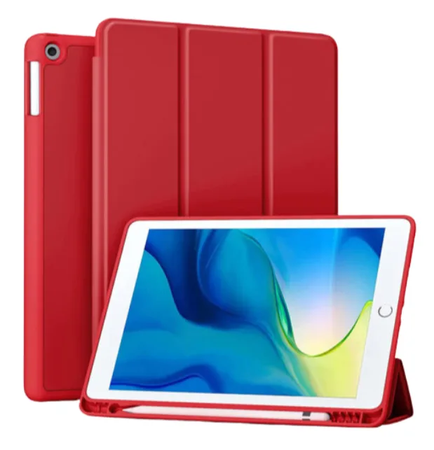 Θήκη TPU Trifold Smart View για Apple iPad Air 13 2024/Pro 12.9" - Κόκκινο – εικόνα 2