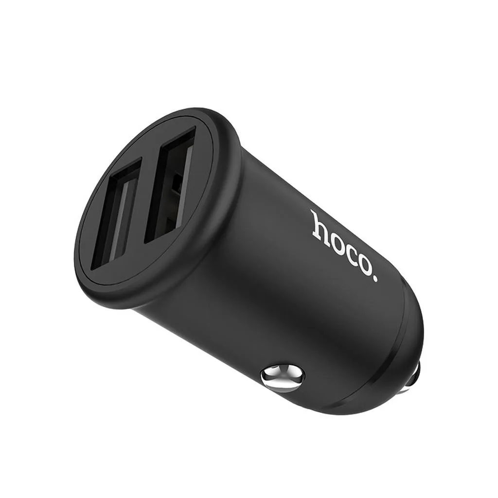 Φορτιστής Αυτοκινήτου Hoco Z30 Easy Route Dual USB Fast Charging 5V/3.1A - μαύρο