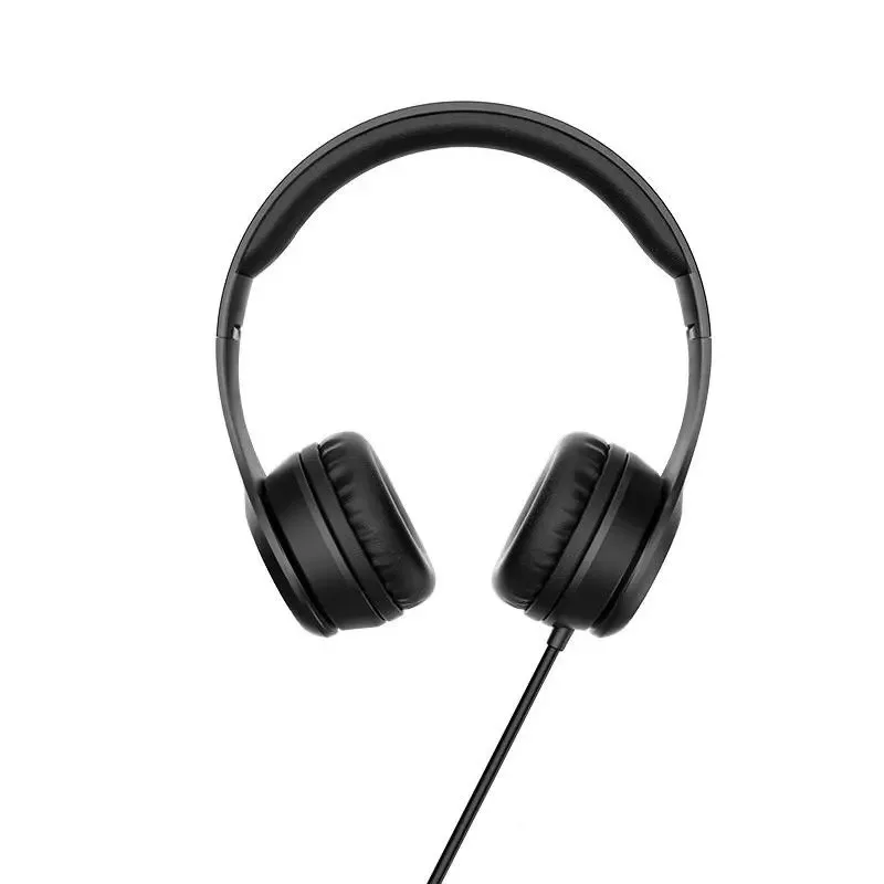 Hoco W21 Graceful Charm Ενσύρματα Ακουστικά On Ear - Μαύρο
