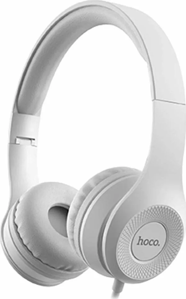 Hoco W21 Graceful Charm Ενσύρματα Ακουστικά On Ear - Γκρι – εικόνα 2