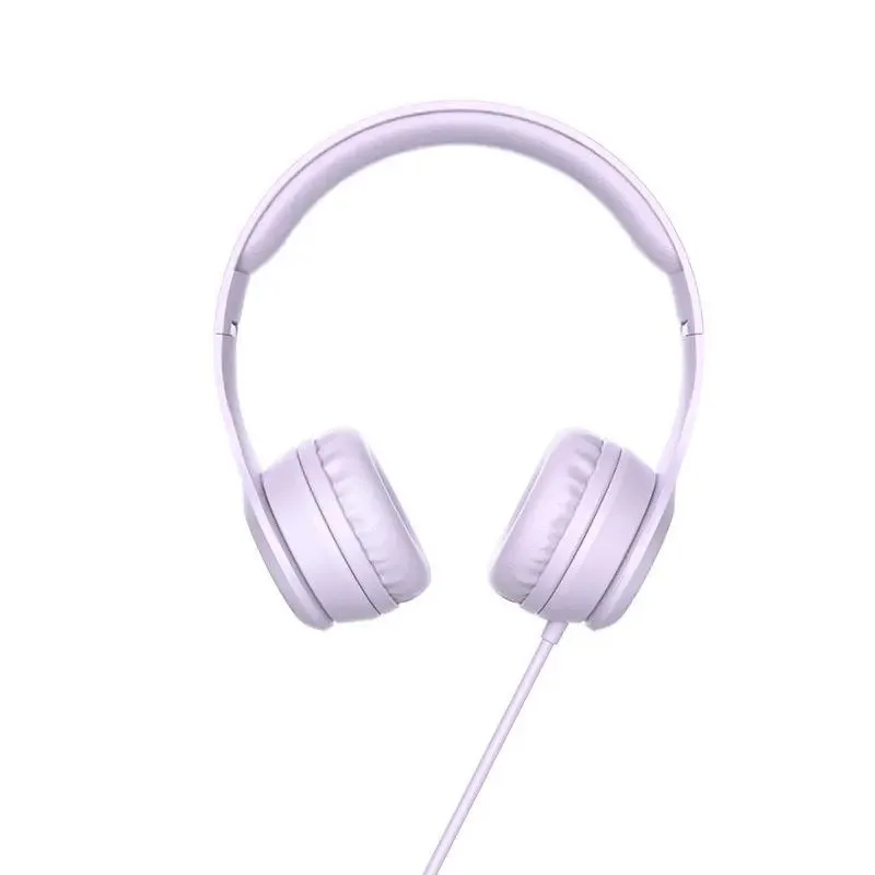 Hoco W21 Graceful Charm Ενσύρματα Ακουστικά On Ear - Μωβ