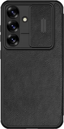 Nillkin Qin Pro Back Cover Δερμάτινη για Samsung Galaxy S25 Plus - Μαύρο