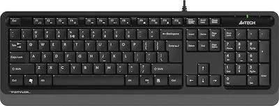 Ενσύρματο USB πληκτρολόγιο A4TECH FK10 Fstyler series EN/GR - Μαύρο
