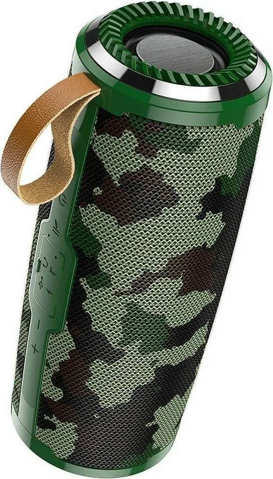 Hoco BS38 Cool Freedom Ηχείο Bluetooth 6W με Ραδιόφωνο - Camouflage Green