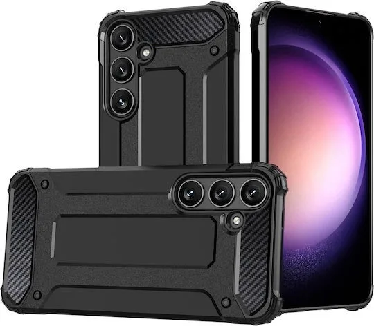 Θήκη Hurtel Hybrid Back Cover Σιλικόνης για Samsung Galaxy A26 - Μαύρο – εικόνα 3