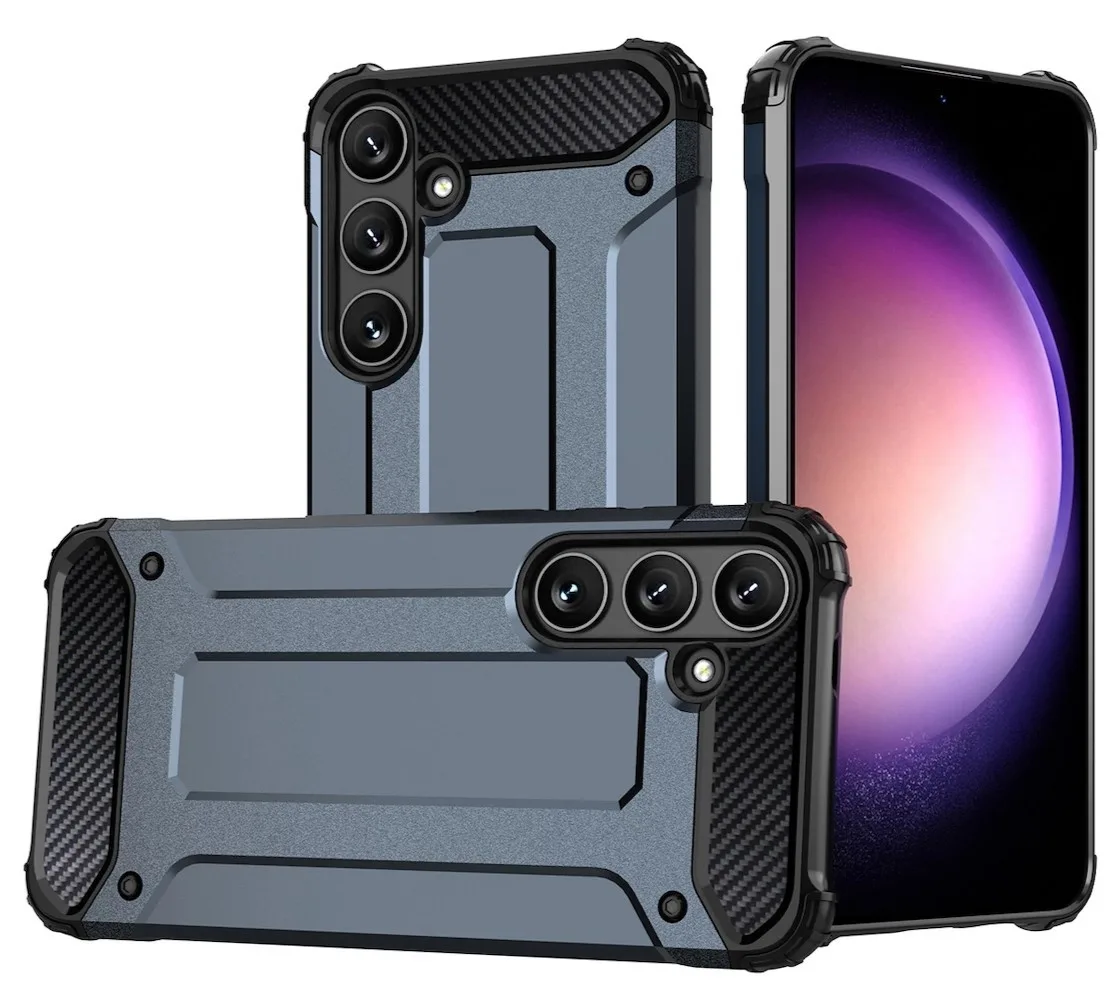 Θήκη Hurtel Hybrid Back Cover Σιλικόνης για Samsung Galaxy A36 - Μπλε – εικόνα 2