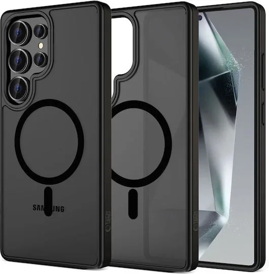 Θήκη Σιλικόνης Tech-Protect Magmat Back Cover Magsafe για Samsung Galaxy S25 Ultra - Μαύρο