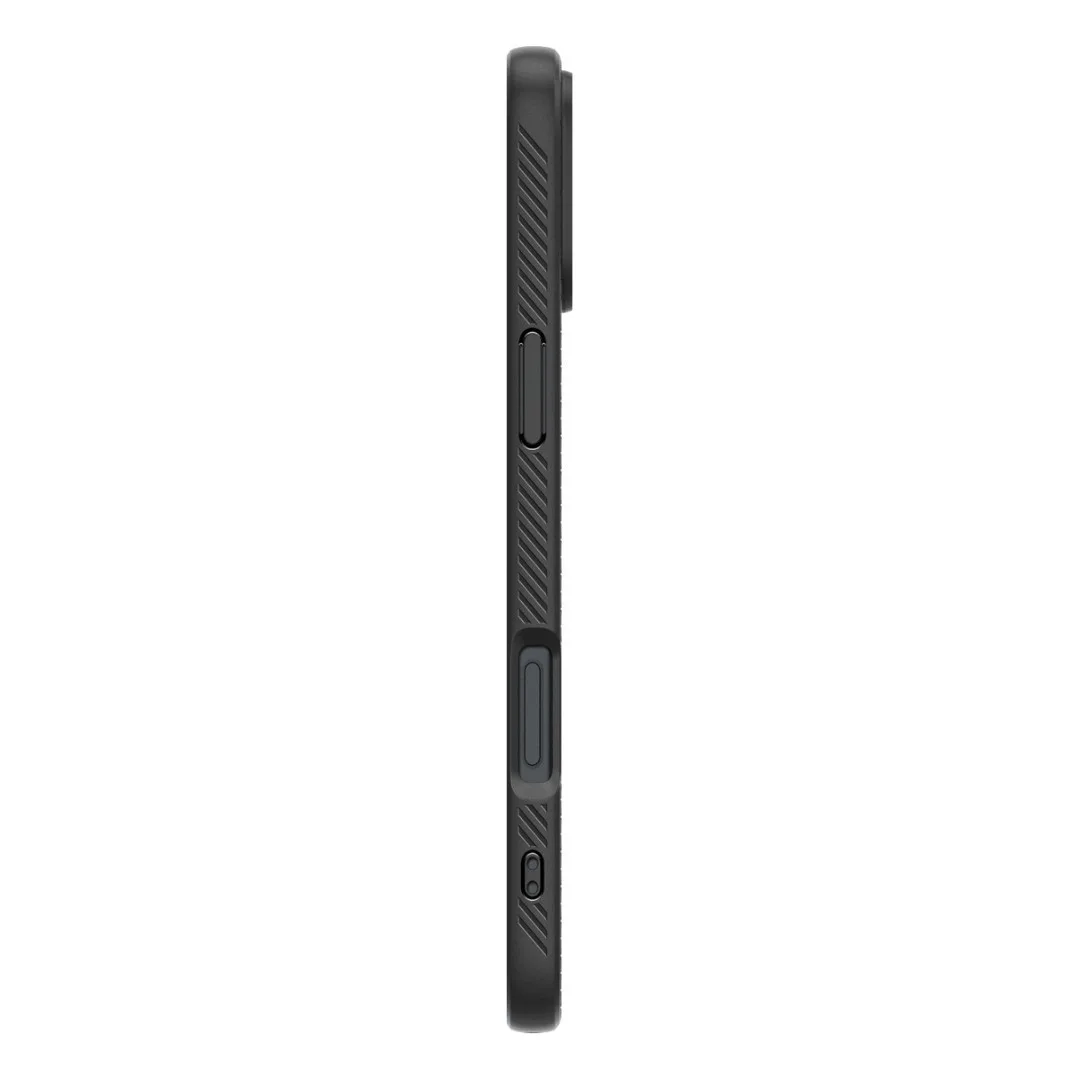 Θήκη Spigen Liquid Air Back Cover Σιλικόνης για iPhone 16 Plus - Matte Black – εικόνα 4