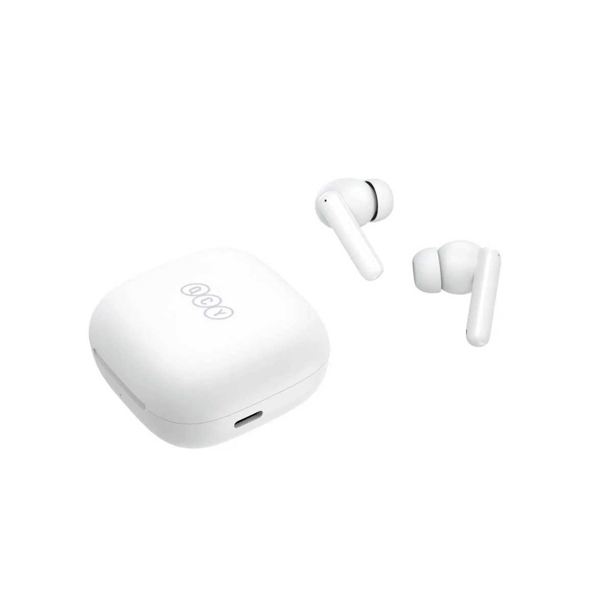 QCY T13 ANC White - TWS 10mm Dynamic Driver, 4-mic 28dB ANC, Bluetooth 5.3, 7hr-30hr, 75ms latency – εικόνα 2