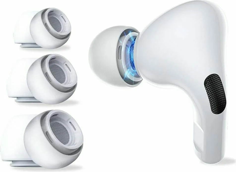 Tech-Protect Ear Tips Earplugs Cover 3 Pack Ear Hook για Apple AirPods Pro - Λευκό