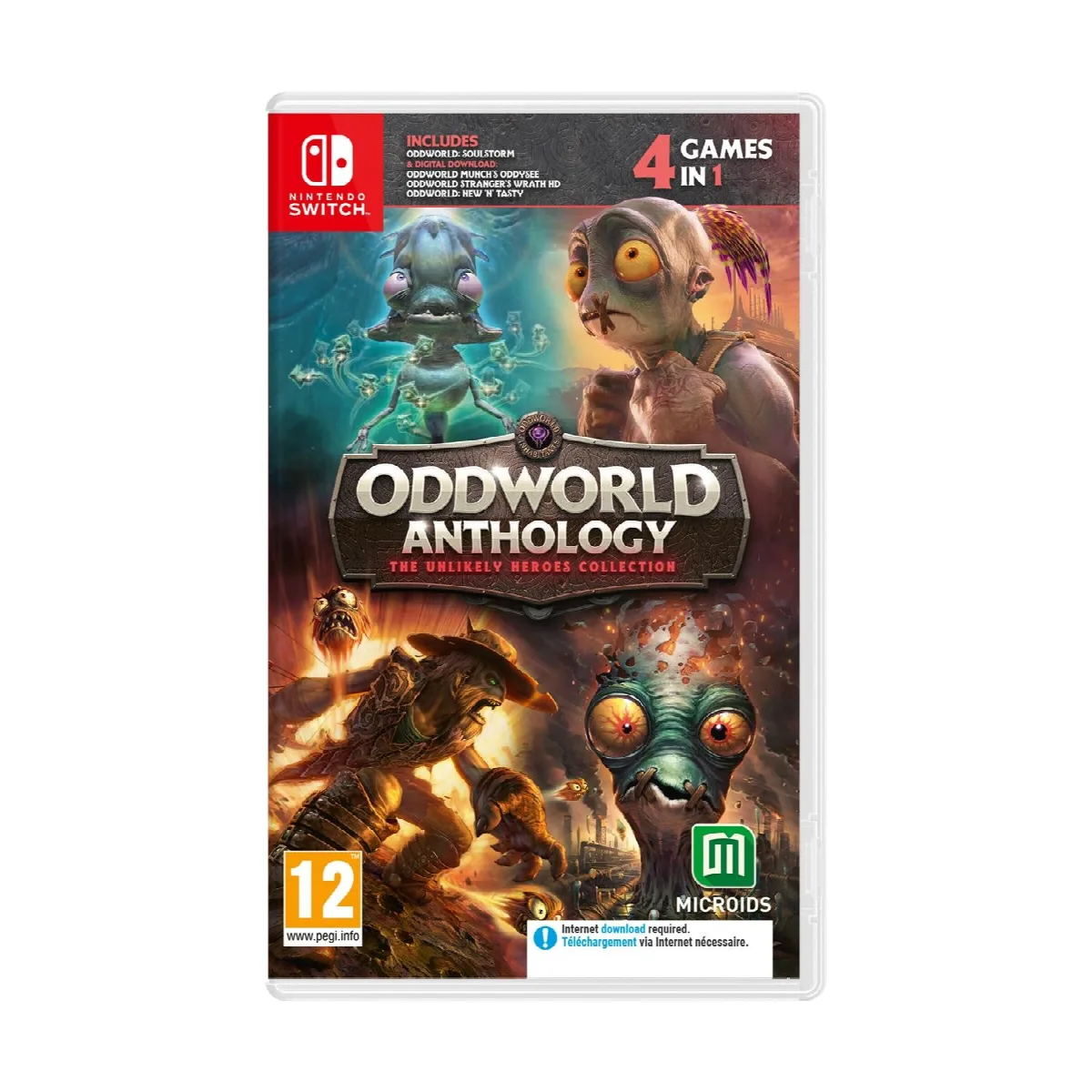 NSW Oddworld Anthology (4 games CIAB + 1game in cartridge)