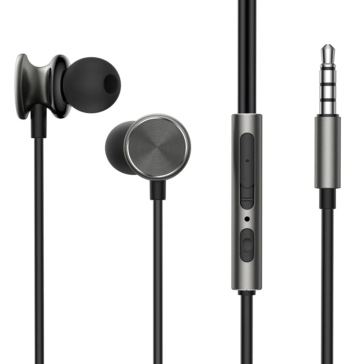 Joyroom In-ear Handsfree Ακουστικά με Βύσμα 3.5mm - Γκρι