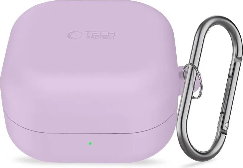 Tech-protect Θήκη Σιλικόνης με Γάντζο για Samsung Galaxy Buds 4/4 Pro - Purple – εικόνα 5
