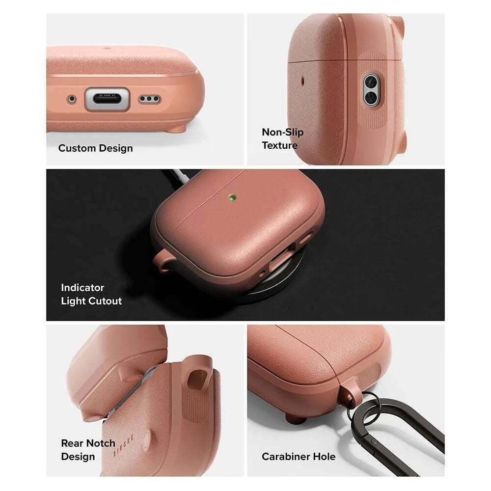 Ringke Onyx Magnetic Θήκη Σιλικόνης για Apple AirPods Pro 3 - Ροζ – εικόνα 2