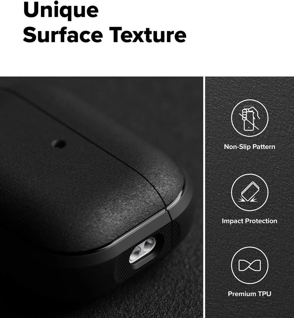 Ringke Onyx Magnetic Θήκη Σιλικόνης για Apple AirPods Pro 3 - Μαύρο – εικόνα 2