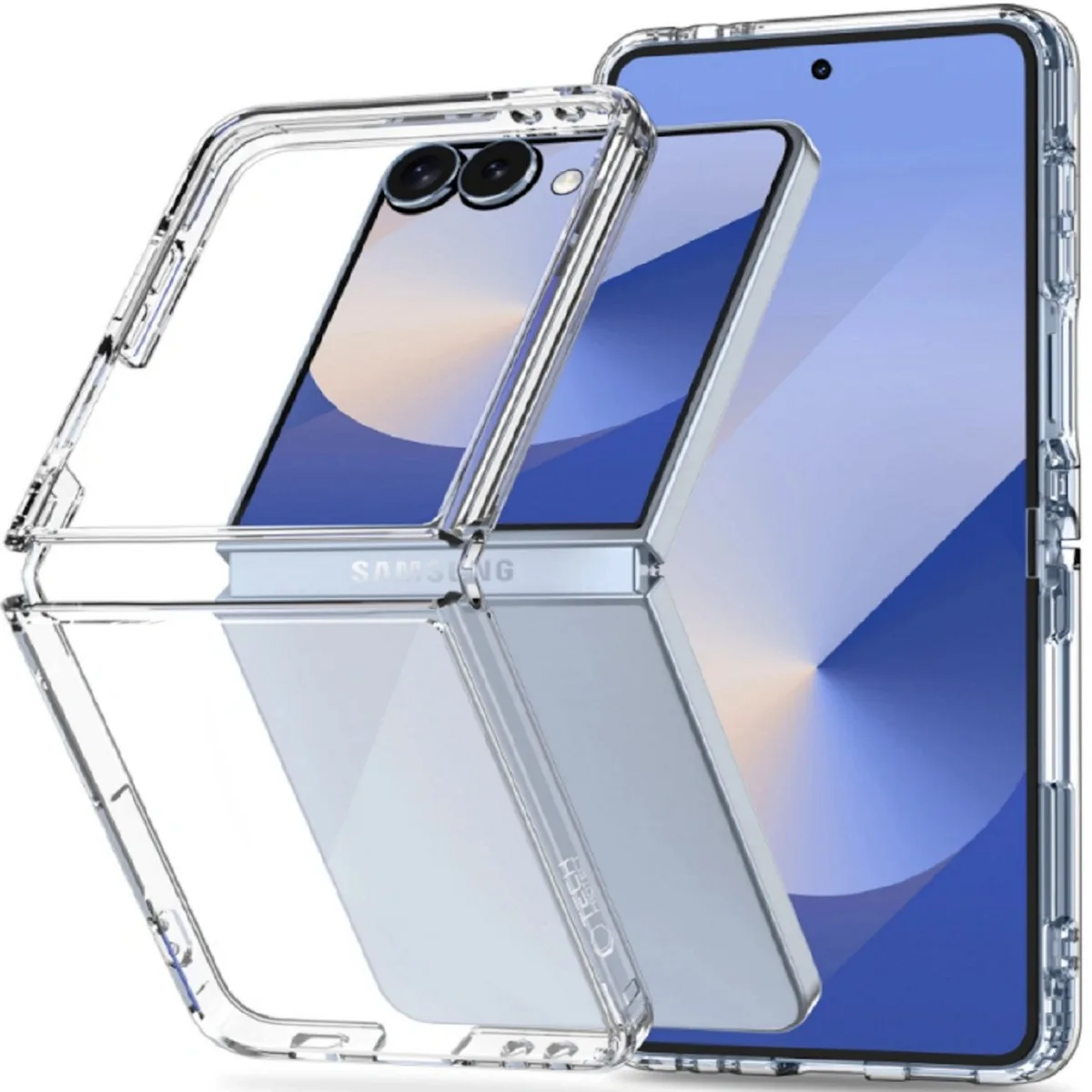 Θήκη Σιλικόνης Tech-Protect Flexair Hybrid για Samsung Galaxy Z Flip7 - Διάφανο