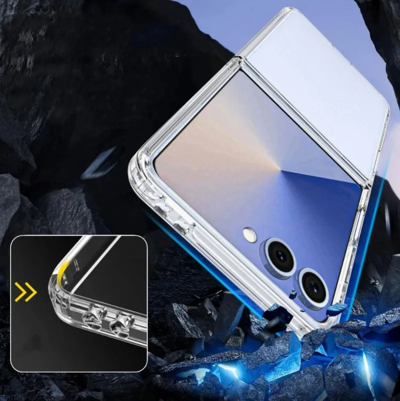Θήκη Σιλικόνης Tech-Protect Flexair Hybrid για Samsung Galaxy Z Flip7 - Διάφανο – εικόνα 2