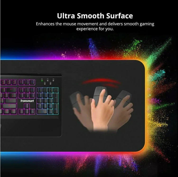 Tronsmart Spire Cloth RGB Gaming Mousepad Medium 315mm - Μαύρο – εικόνα 4