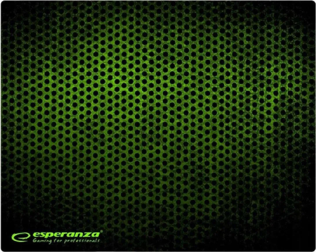 Esperanza Grunge Gaming Mouse Pad Large 440mm - Μαύρο / Πράσινο
