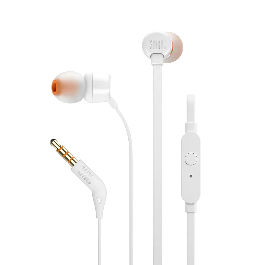 JBL T110 Ακουστικά In-ear με 3.5mm - Λευκό