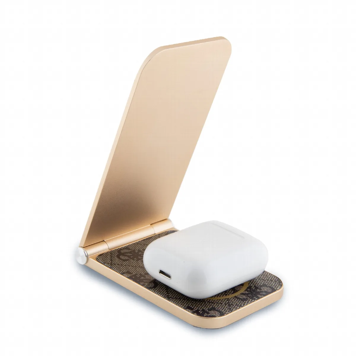 Guess “4G Logo Collection” Ασύρματος Φορτιστής (Qi Pad) 15W - Καφέ – εικόνα 2