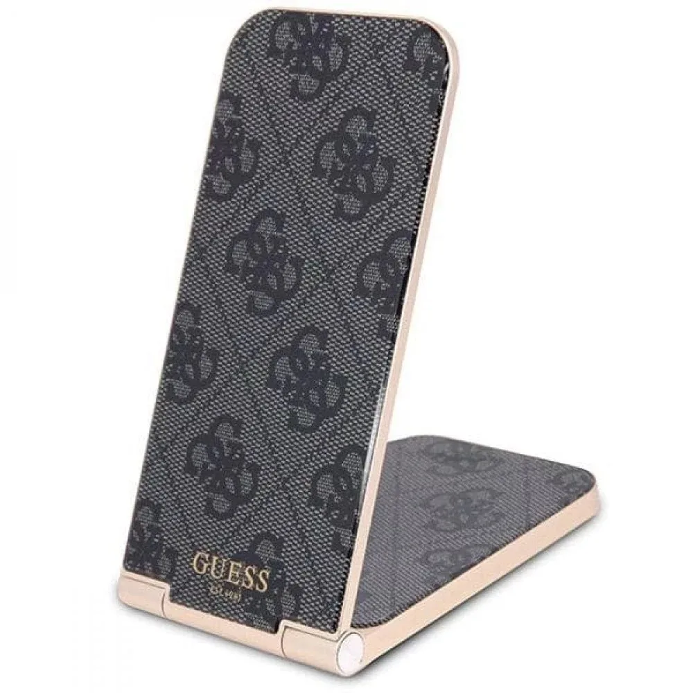 Guess “4G Logo Collection” Αναδιπλούμενος Ασύρματος Φορτιστής (Qi Pad) 15W - Μαύρο