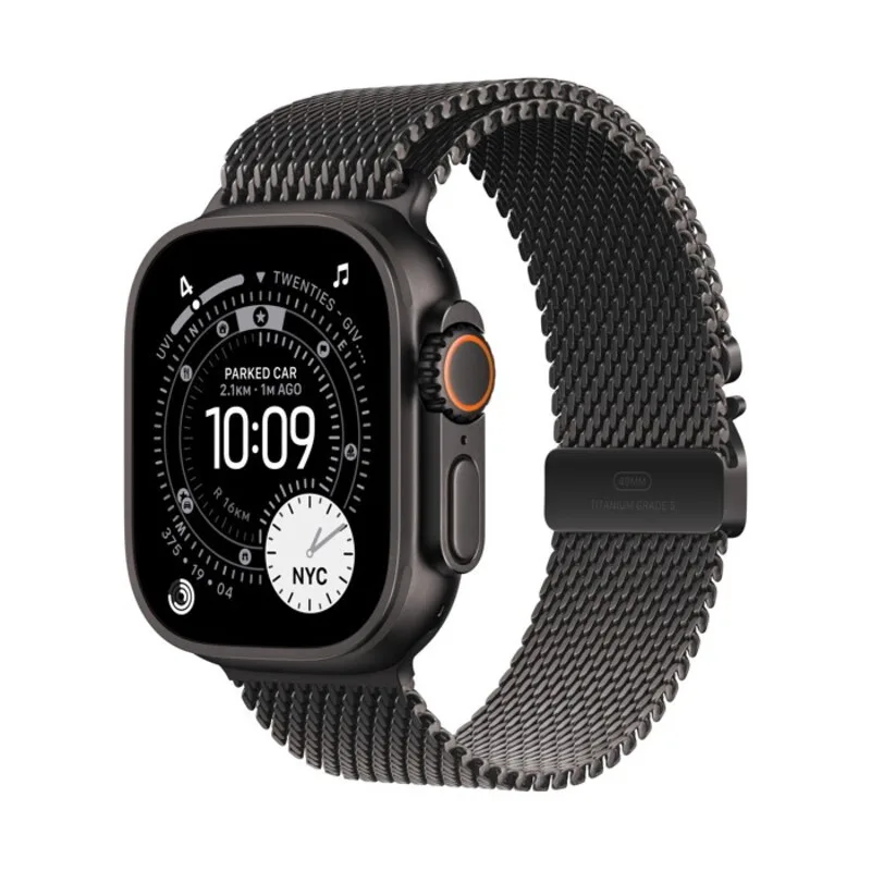 Apple Watch Ultra 3 GPS + Cellular Black Titanium 49mm - Black Titanium Milanese Band (M) – εικόνα 2