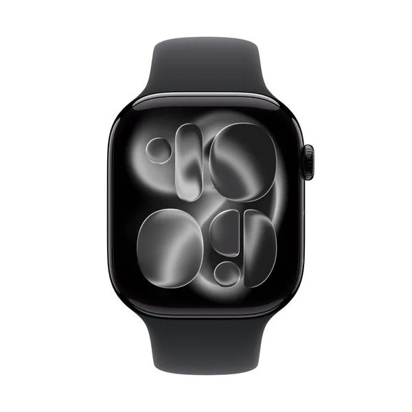 Apple Watch Series 11 GPS + Cellular Jet Black Aluminium 46mm - Black Sport Band (M/L)
