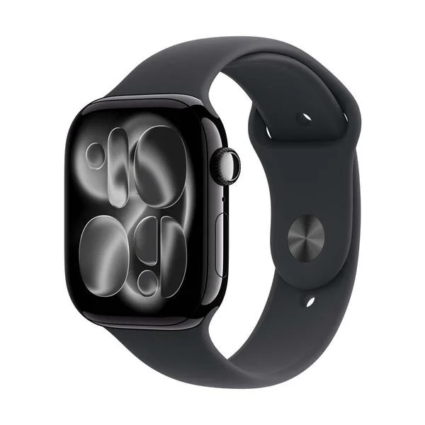 Apple Watch Series 11 GPS + Cellular Jet Black Aluminium 46mm - Black Sport Band (M/L) – εικόνα 2
