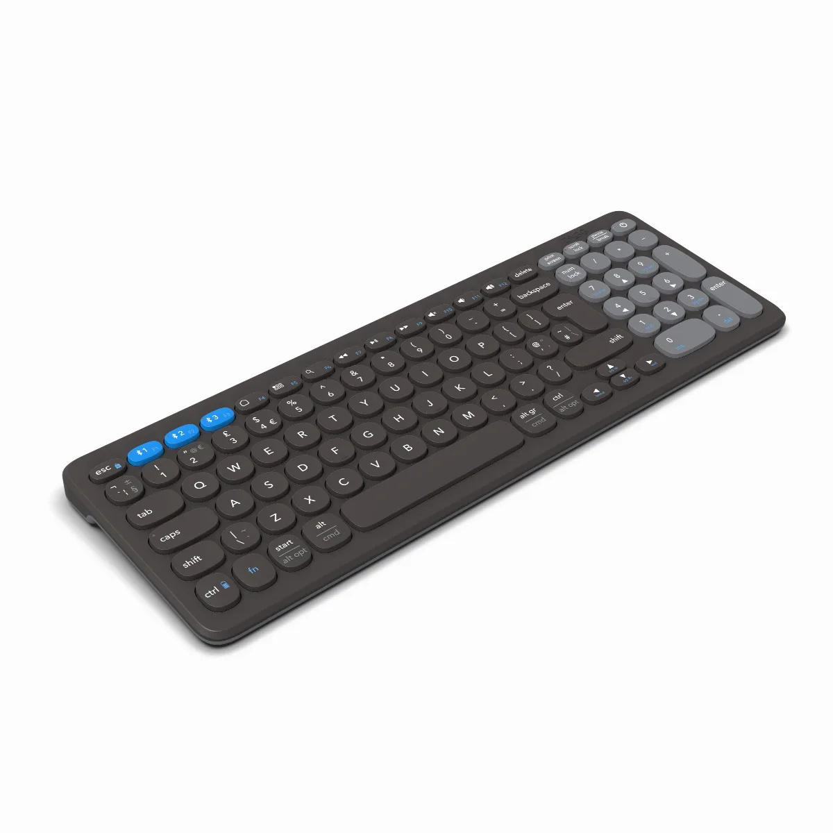 Zagg Ασύρματο Mid-Sized Πληκτρολόγιο Pro Keyboard 15 2023 με ασύρματη φόρτιση σε μαύρο/γκρι χρώμα UK Layout - 103211034