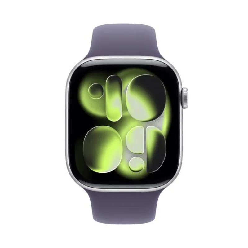 Apple Watch Series 11 GPS Silver Aluminium 46mm - Purple Fog Sport Band (S/M)