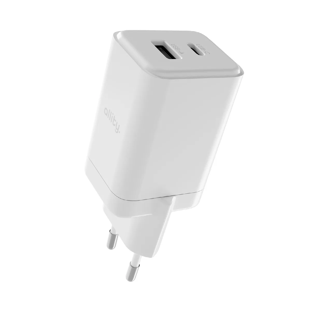 Φορτιστής τοίχου Allity GaN PD QC ATC-01-45WAC 1x USB-c 1x USB-a 45W λευκός – εικόνα 4