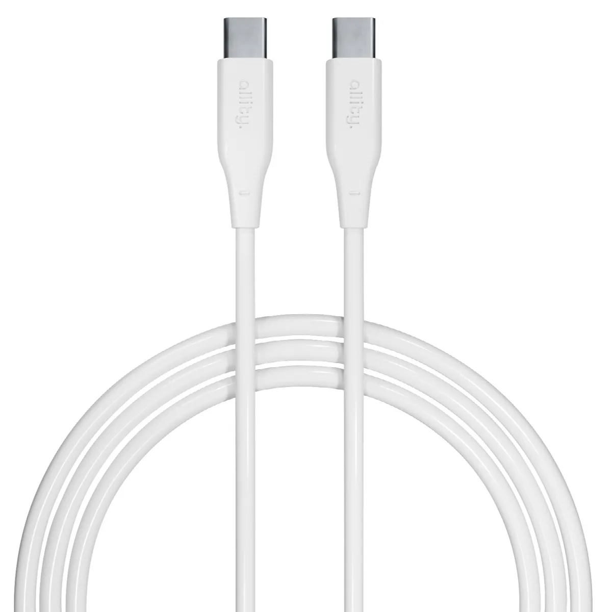 Καλώδιο Allity AUC-02 USB-c - USB-c 2,0 m 100W λευκό – εικόνα 4