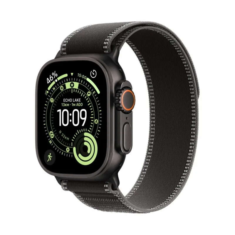 Apple Watch Ultra 3 GPS + Cellular Black Titanium 49mm - Black/Charcoal Trail Loop (S/M) – εικόνα 2