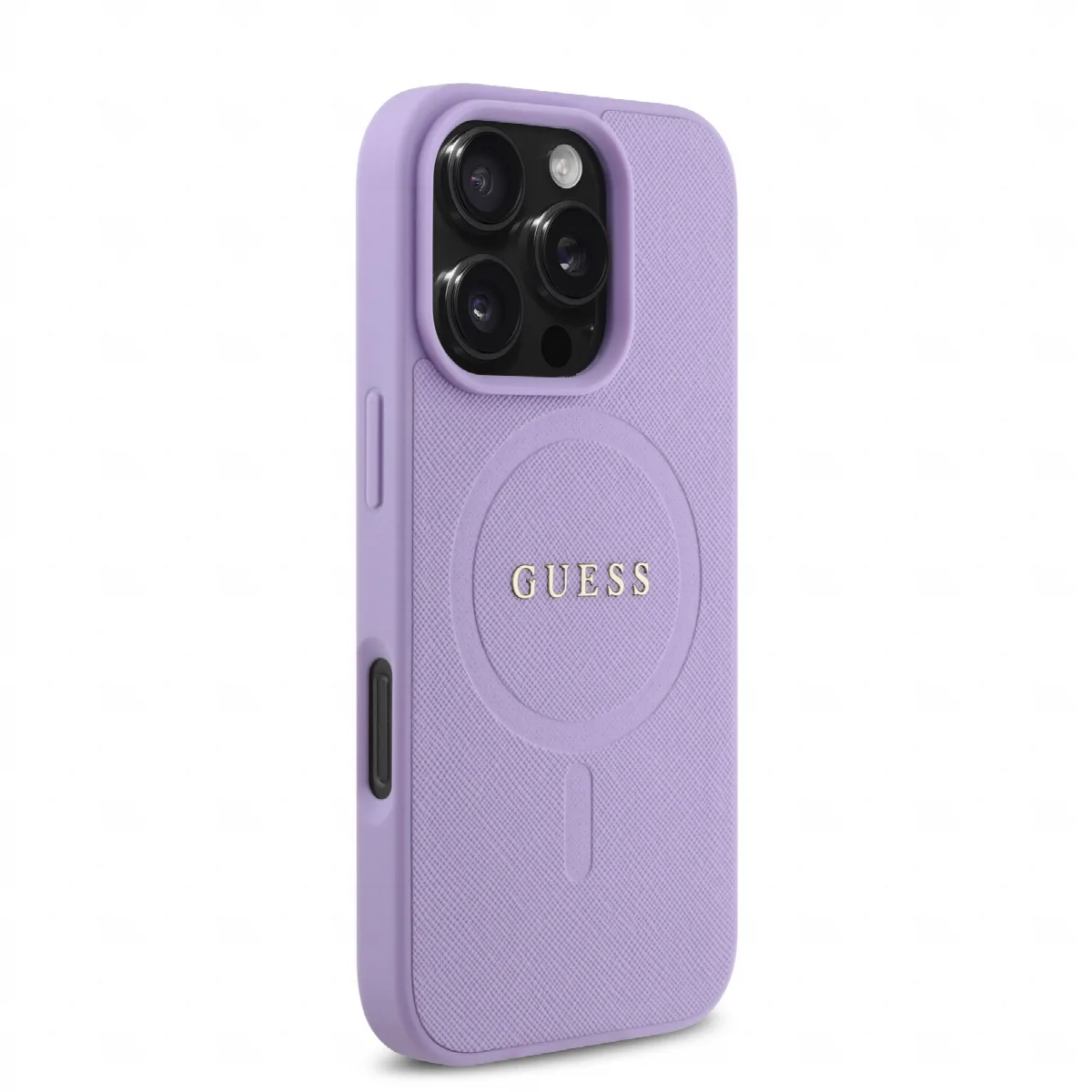 Guess Magsafe “Saffiano Collection" Hard Case Θήκη προστασίας από δερματίνη – iPhone 16 Pro Μωβ – GUHMP16LPSAHMCU – εικόνα 2