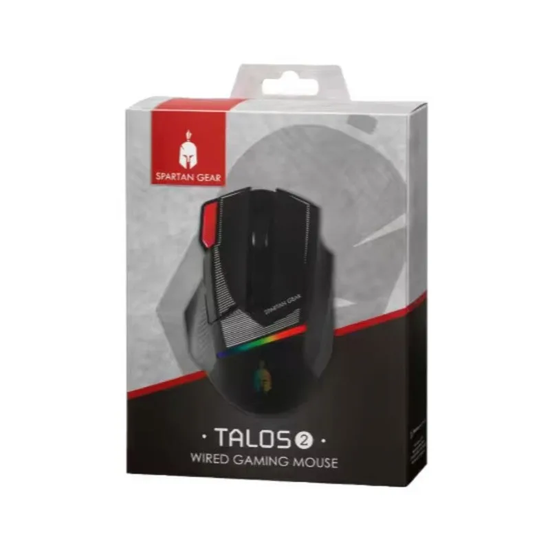 Spartan Gear - Talos 2 RGB Wired Gaming Ποντίκι 7200 DPI - Μαύρο – εικόνα 3
