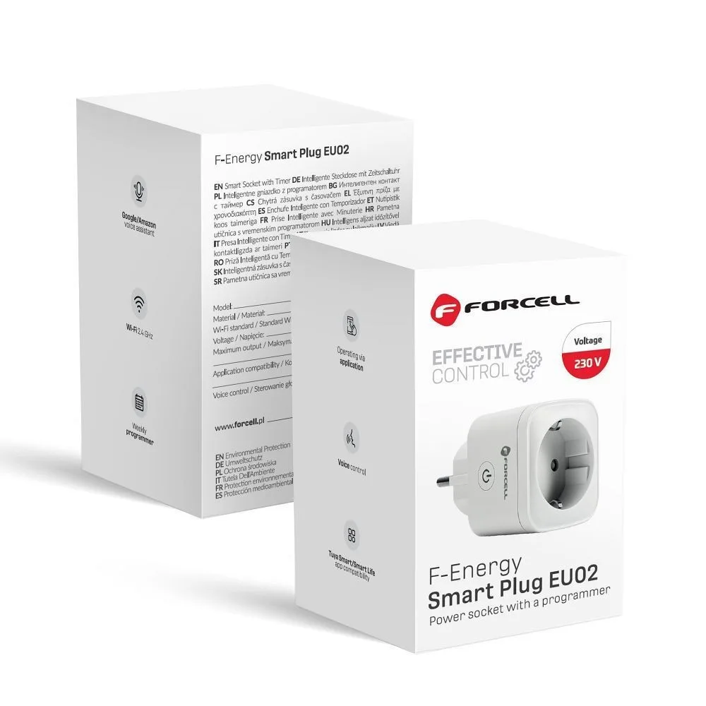 Forcell Smart Plug EU02 Πολύπριζο με Τηλεχειριστήριο