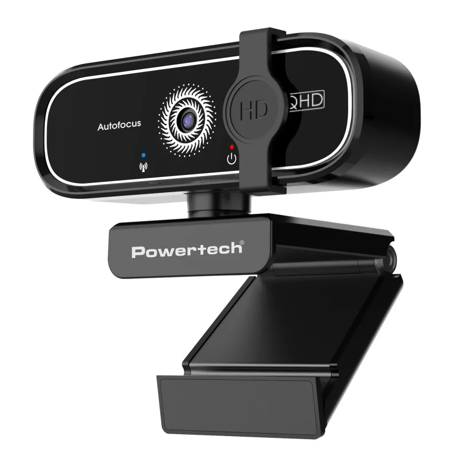 Powertech Web Camera 2K με Autofocus - Μαύρο